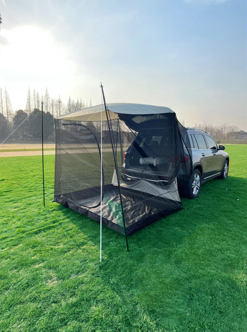Lohascamping Car box docking tent Portable Waterproof SUV Tail Tent 3-4 people Dome tent Sunshade Tunnel style tent,Large tent, - Image 5