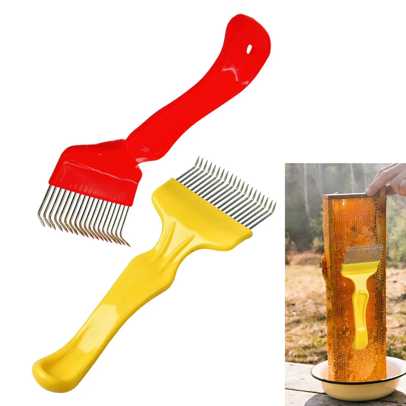 21 Tines Beekeeping Accessories 7.48inchx2.76inch Honey Extractor Tool Beekeeping Uncapping Fork Bee Keeping Honey Comb - Image 3