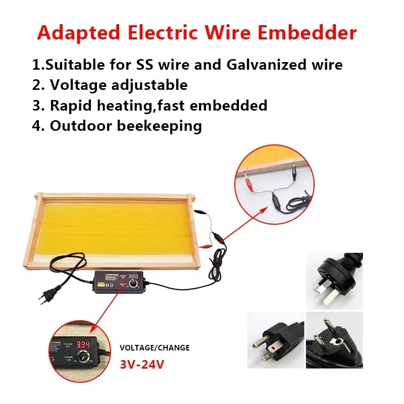 Beekeeping Tools Adjustable Electric Embedder Heating Device Digital Temperature Beehive Installer Equipment Apiculture Bee Tool - Image 4