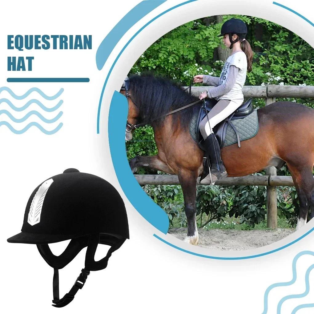 Durable Horse Riding Helmet Breathable ABS Safety Half Cover Horse Rider Helmets For Men Women Children 52-62cm - Image 2