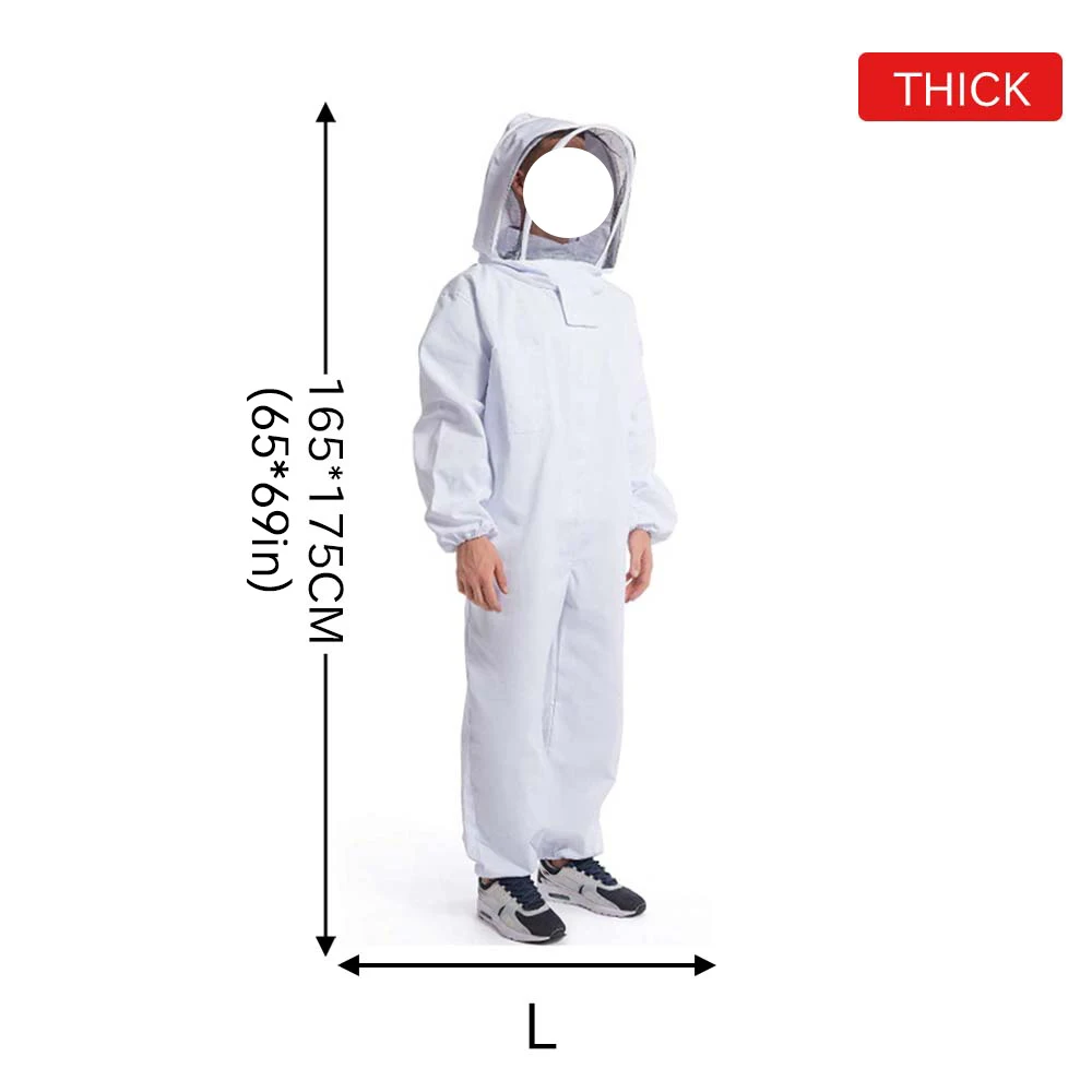 Full Body Beekeeping Clothes Professional Beekeepers Clothes Protection Beekeeping Suit Safty Veil Unisex Children Protective - Image 11