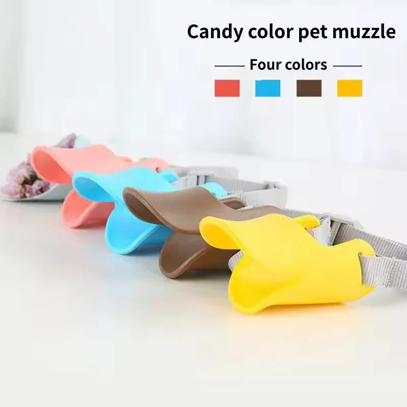 Silicone Soft & Safe Dog Muzzle - Anti-Biting, Anti-Barking, for Small to Medium Dogs,Anti-Bark Device,Duck-Bill Design - Image 6