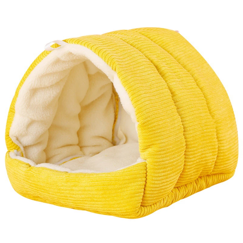 Parrot Nest Warm Bird Nest Winter House Shed Hut Hanging Hammock Cage Accessories Plush Hideaway Hamster Small Pet Parrot Nest - Image 8