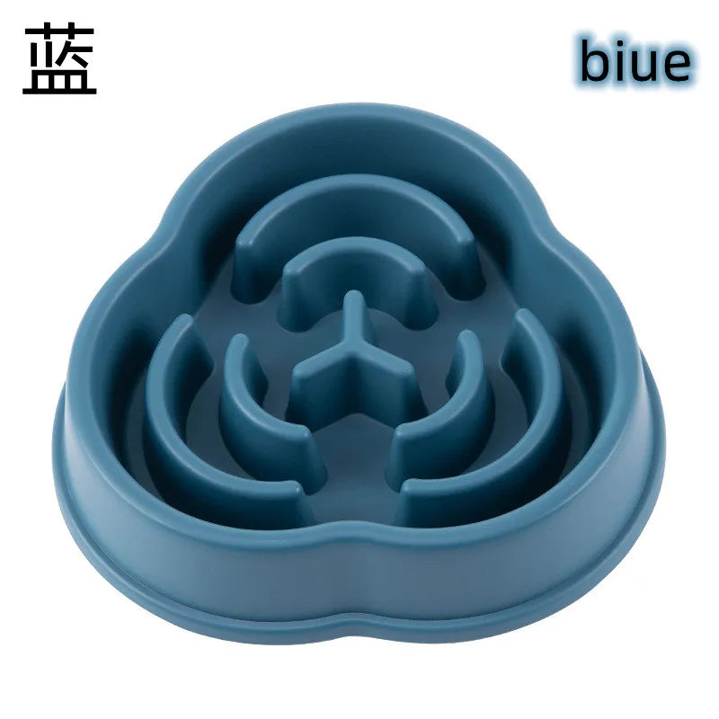 Pet Cat Dog Slow Food Bowl Fat Help Healthy Round Anti-choking Thickened And Non-slip Multiple Colors Shapes - Image 13