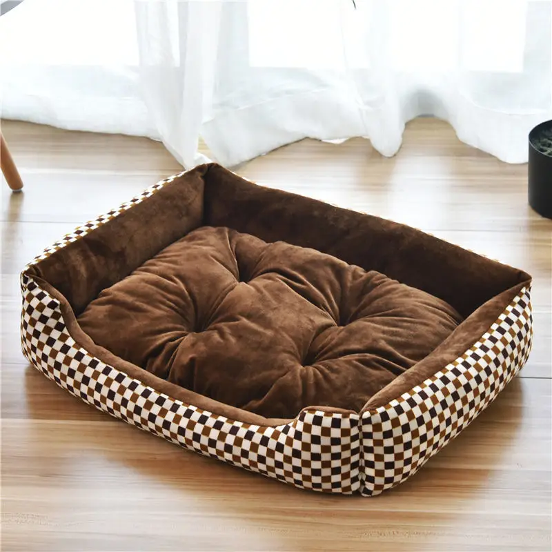Pet Large Dog Bed Warm House Candy-colored Square Nest Pet Kennel For Small Medium Large Dogs Cat Puppy Plus Size Dog Baskets - Image 25
