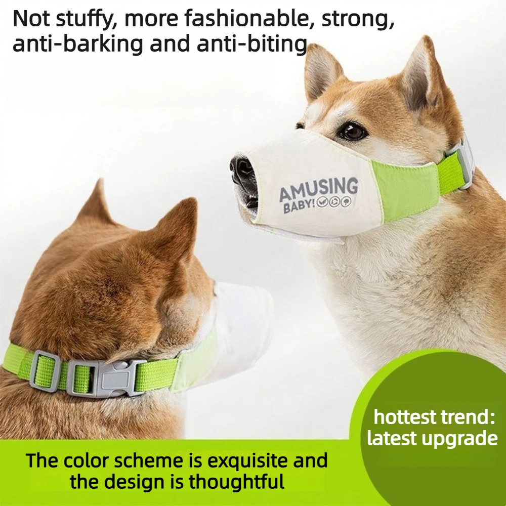 Waterproof Adjustable Dog Muzzle for Large Dogs Golden Retriever Teddy Outdoor Sports Anti Barking - Image 3