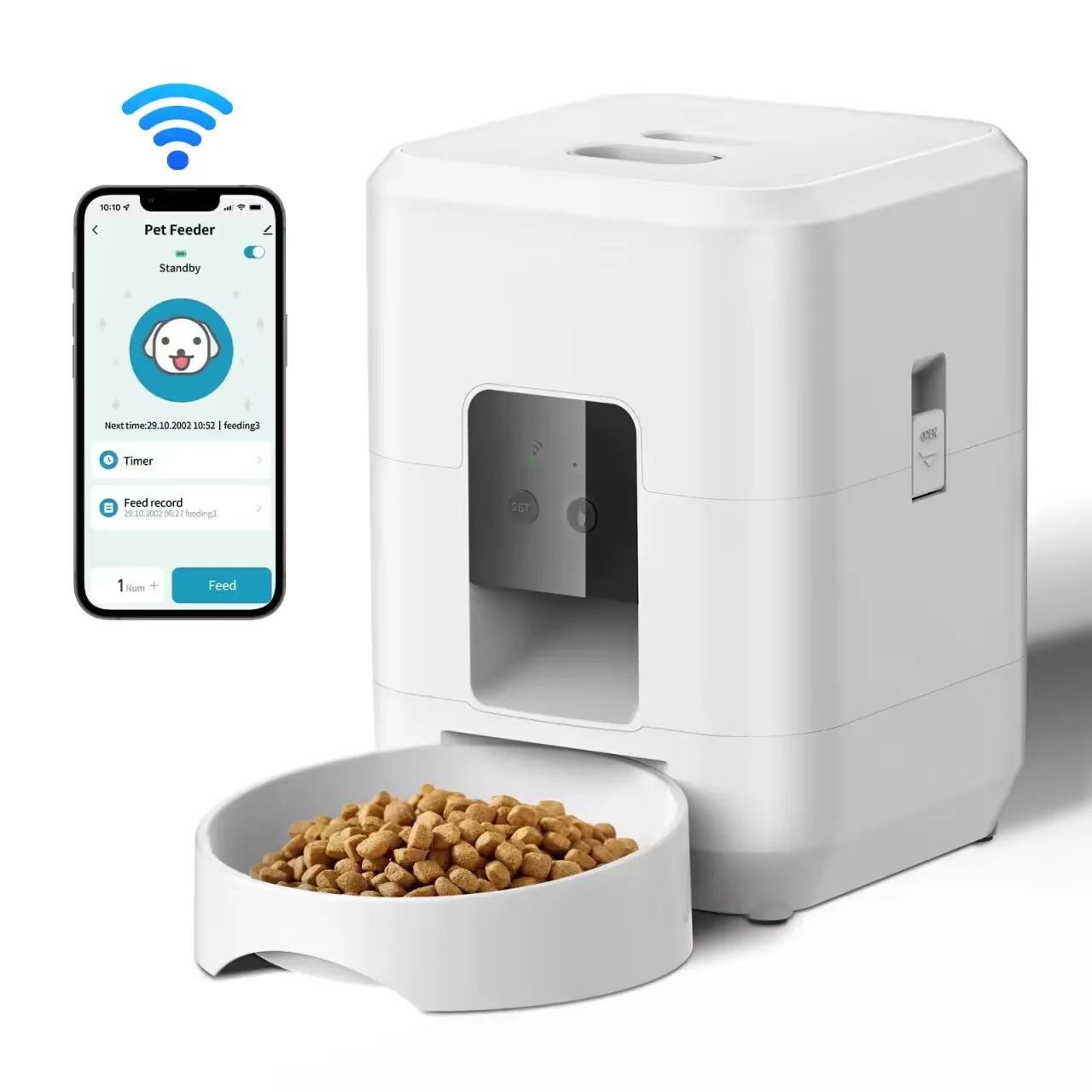 Smart Pet Feeder Automatic Cat Feeder Dog Slow Food Machine With Timed Quantitative Automatic Cat Food Dispenser Cat Dog Bowl - Image 6