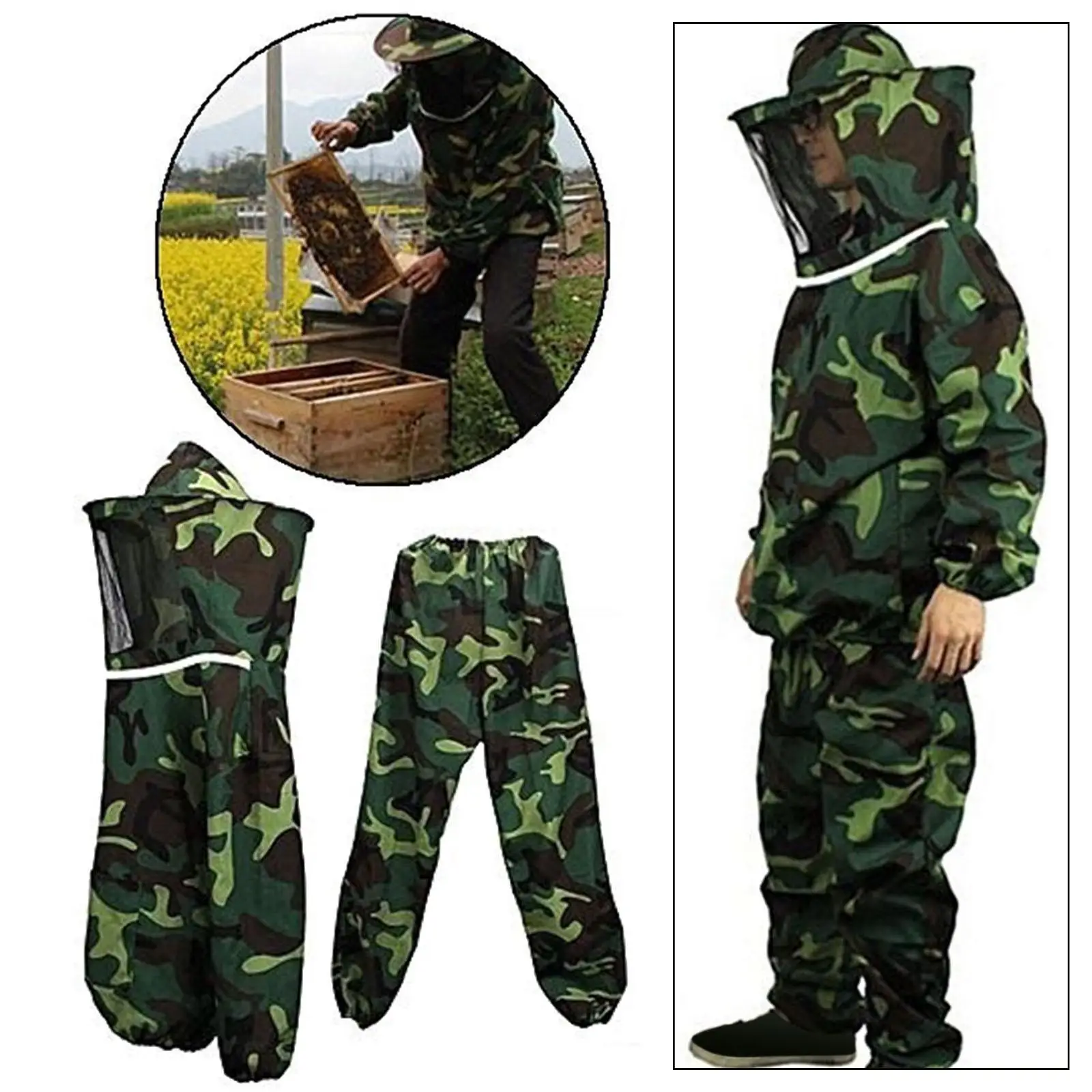 Unisex Beekeeping Suit with and Pants Beekeeping Protective Clothes - Image 2