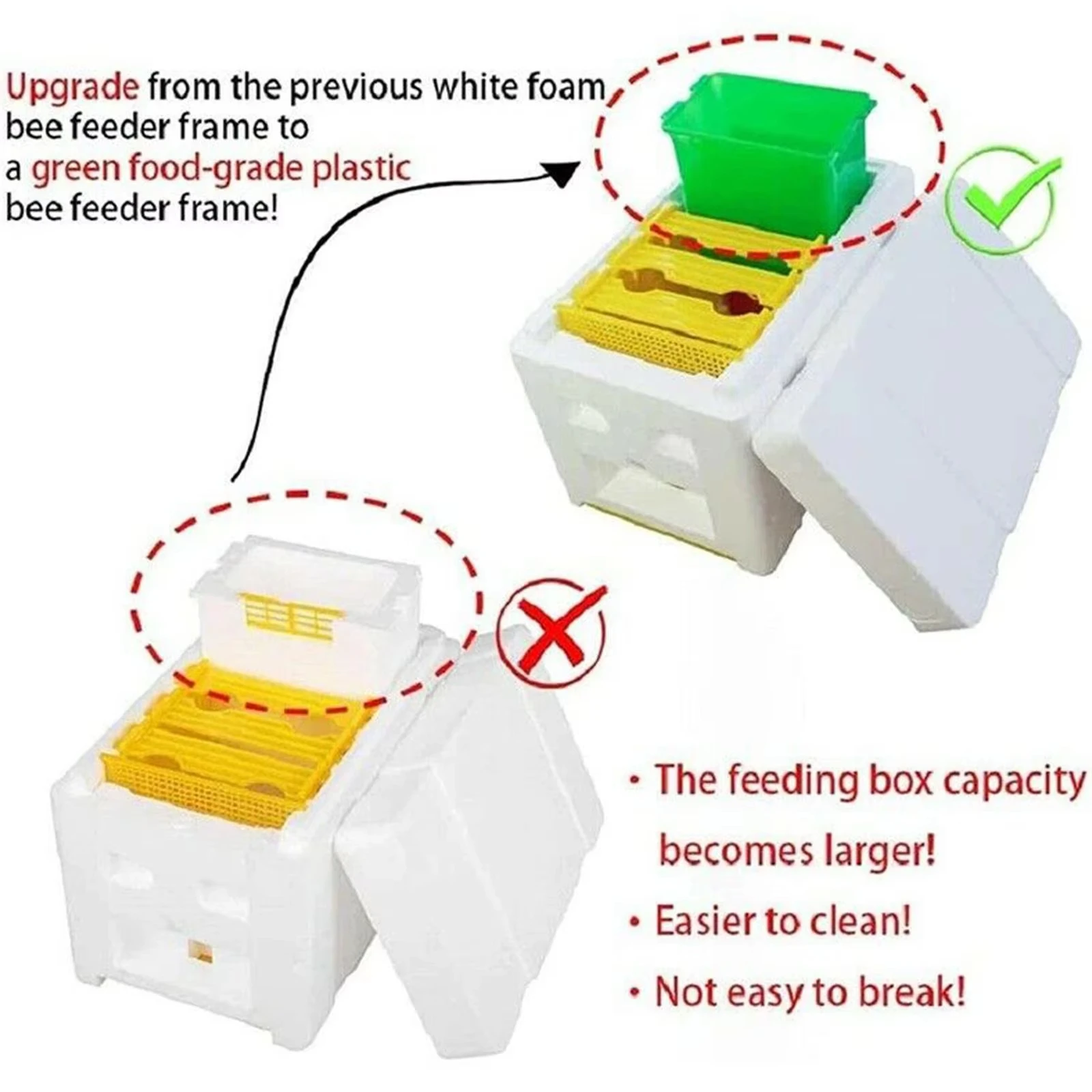 Queen Bee Breeding Box Bee Mating Box Foam Bee Hive Box Beekeeper Garden Pollination Box Bee Breeding Case Beekeeping Equipment - Image 5