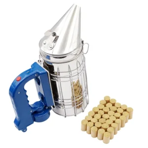 Beekeeping Tool Electric Bee Smoker with Heat Shield Smoke Vapor Apiculture Equipment Transmitter Kit Garden Supplies