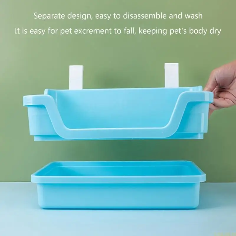 for Extra Large Rabbit Litter Box Trainer Rabbit Toilet for Chinchilla Ferret Galesaur Small Animal Potty Bunny Litter P - Image 4
