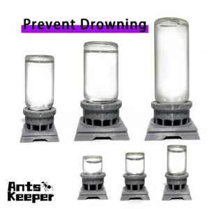AntsKeeper Glass Waterer Feeder for Anthill Ant Nest Farms, Prevent Drowning, Honey Sugar Water Can be Fed Drectly, 1ml - 30ml