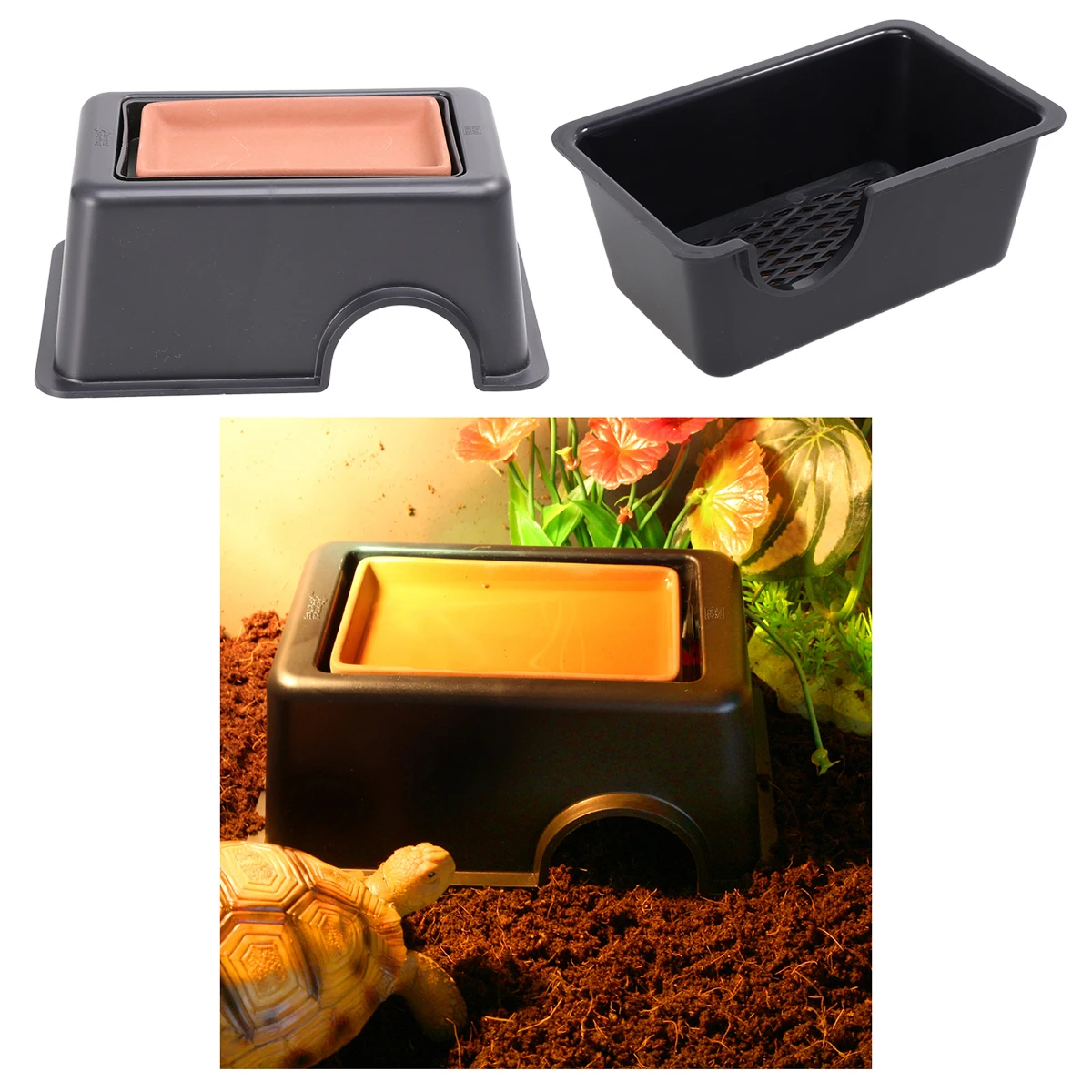 Reptile Hide Rest Cave Reptile Accessories Animal Rest Nest Rest Hide Pet Supplies Habitat Humidifying for Reptile Pets Toys - Image 4