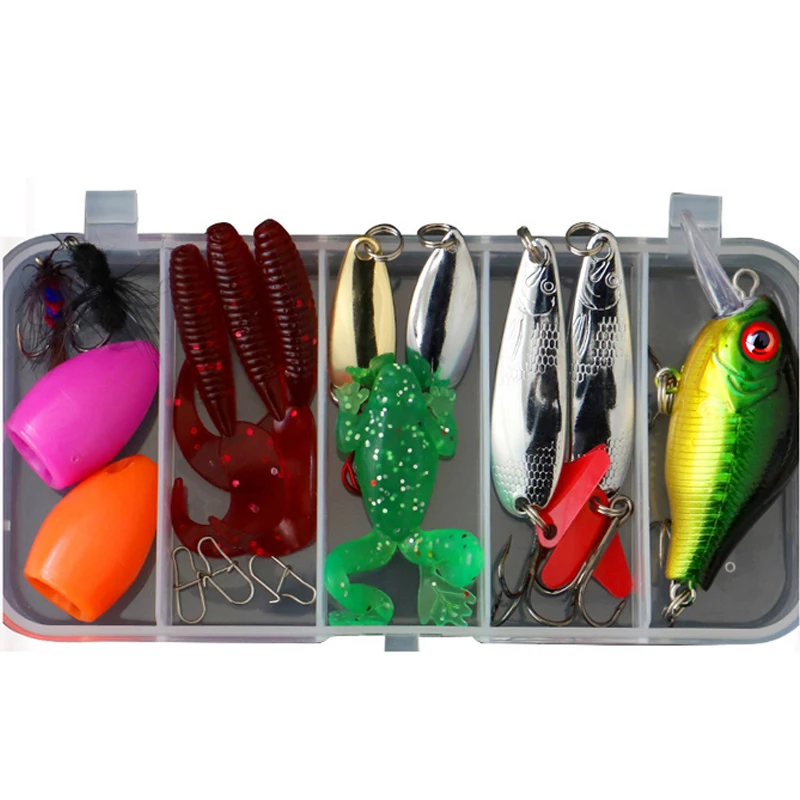 Kit Fishing Lures Set Hard Artificial Wobblers Metal Jig Spoons Soft Lure Fishing Silicone Bait Fishing Tackle Accessories Pesca - Image 2