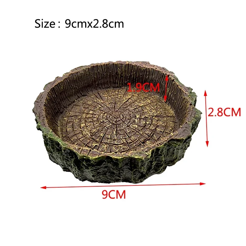 Pet Reptile Feeder Bowl Resin Aquarium Basin Food Water Pot Reptile Turtle Tortoise Scorpion Lizard Crabs Supplies Dropshipping - Image 16