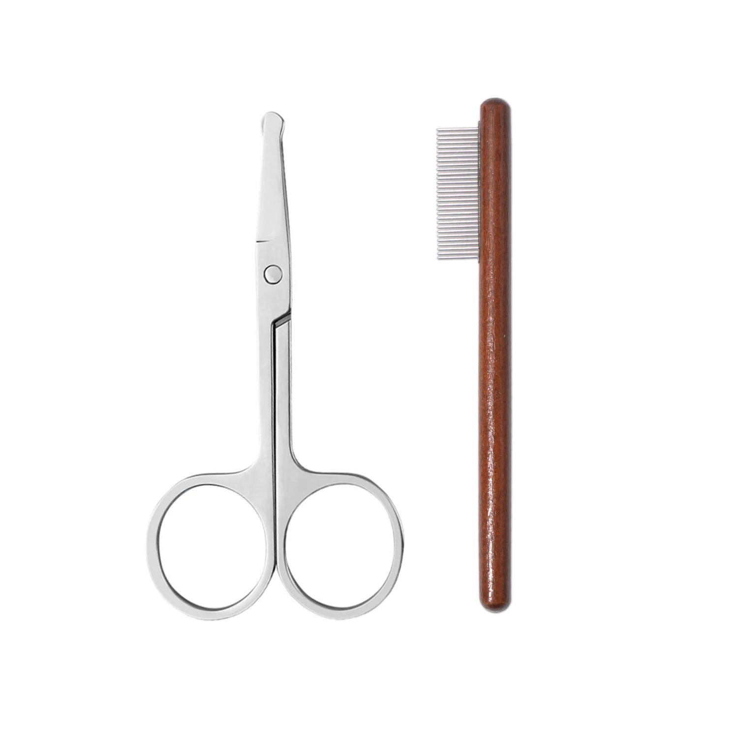 Pet Woodiness Facial Cleaning Comb Removes Tear Stains Eye-poop Comb Dog Hair Repair Scissors Cat Hair Comb Pet Clean Supplies - Image 10