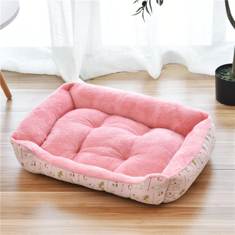 Pet Large Dog Bed Warm House Candy-colored Square Nest Pet Kennel For Small Medium Large Dogs Cat Puppy Plus Size Dog Baskets - Image 23