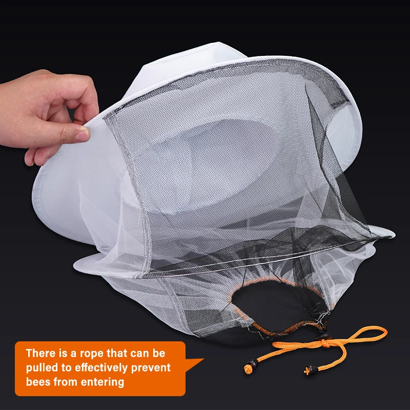 BeeKeeping Professional Beekeeper Hat With Brim Face Thickening Sunscreen Half-Length Special Protection Beekeeper - Image 5