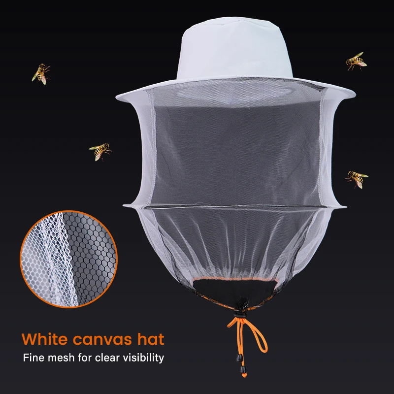 BeeKeeping Professional Beekeeper Hat With Brim Face Thickening Sunscreen Half-Length Special Protection Beekeeper - Image 2