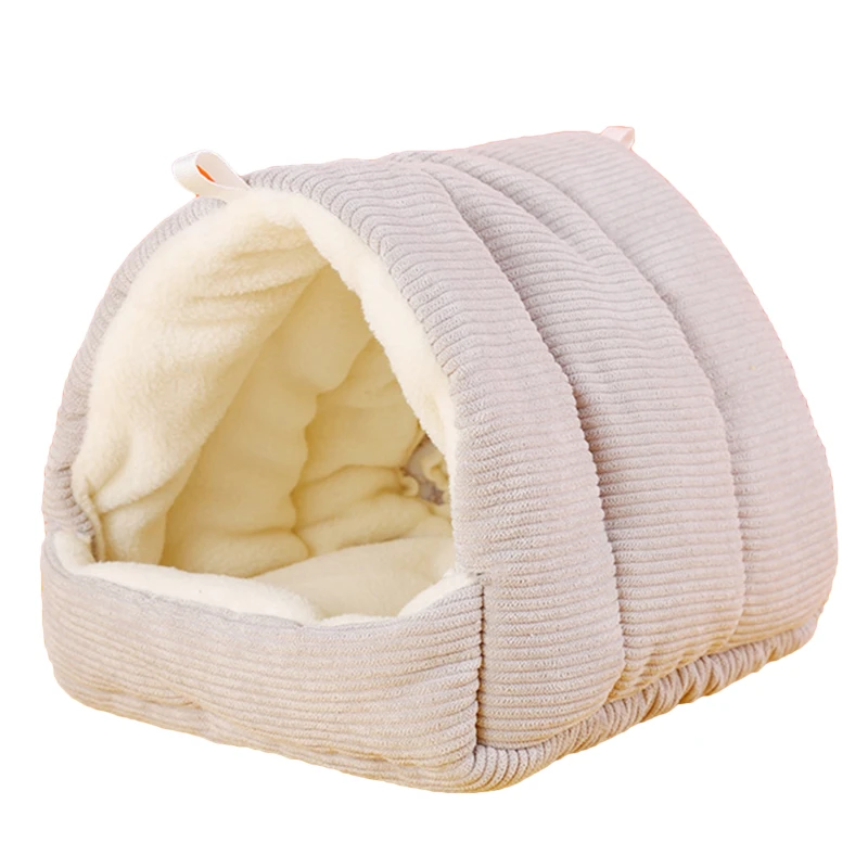 Parrot Nest Warm Bird Nest Winter House Shed Hut Hanging Hammock Cage Accessories Plush Hideaway Hamster Small Pet Parrot Nest - Image 10