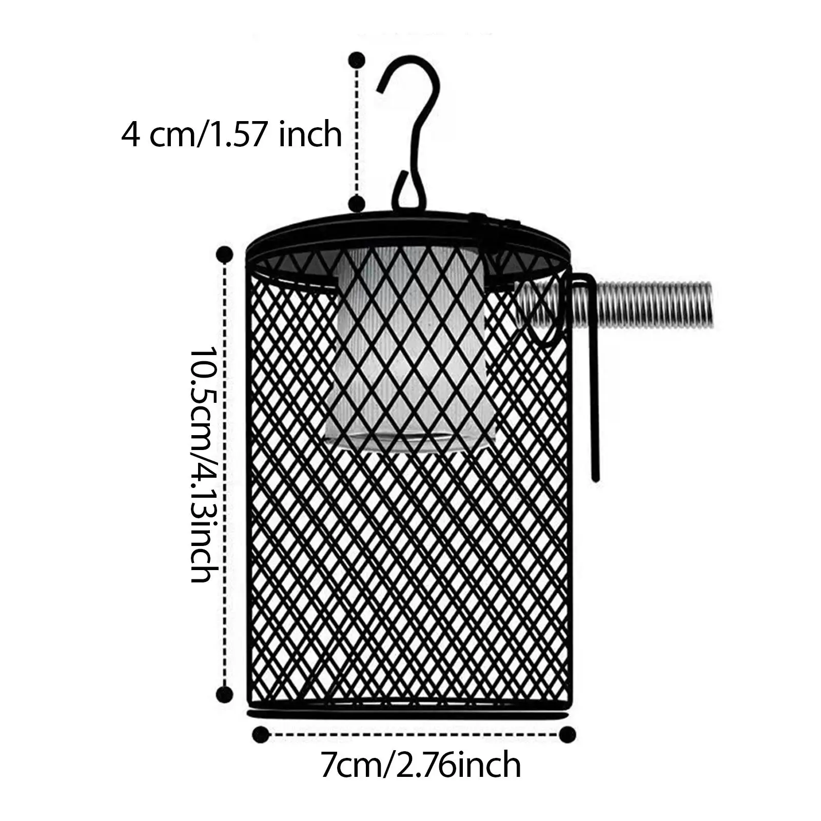 Reptile Heat Lamp Guard, Heater Light Cover Winter Supplies Heating Light Mesh Cage for Snake, - Image 6