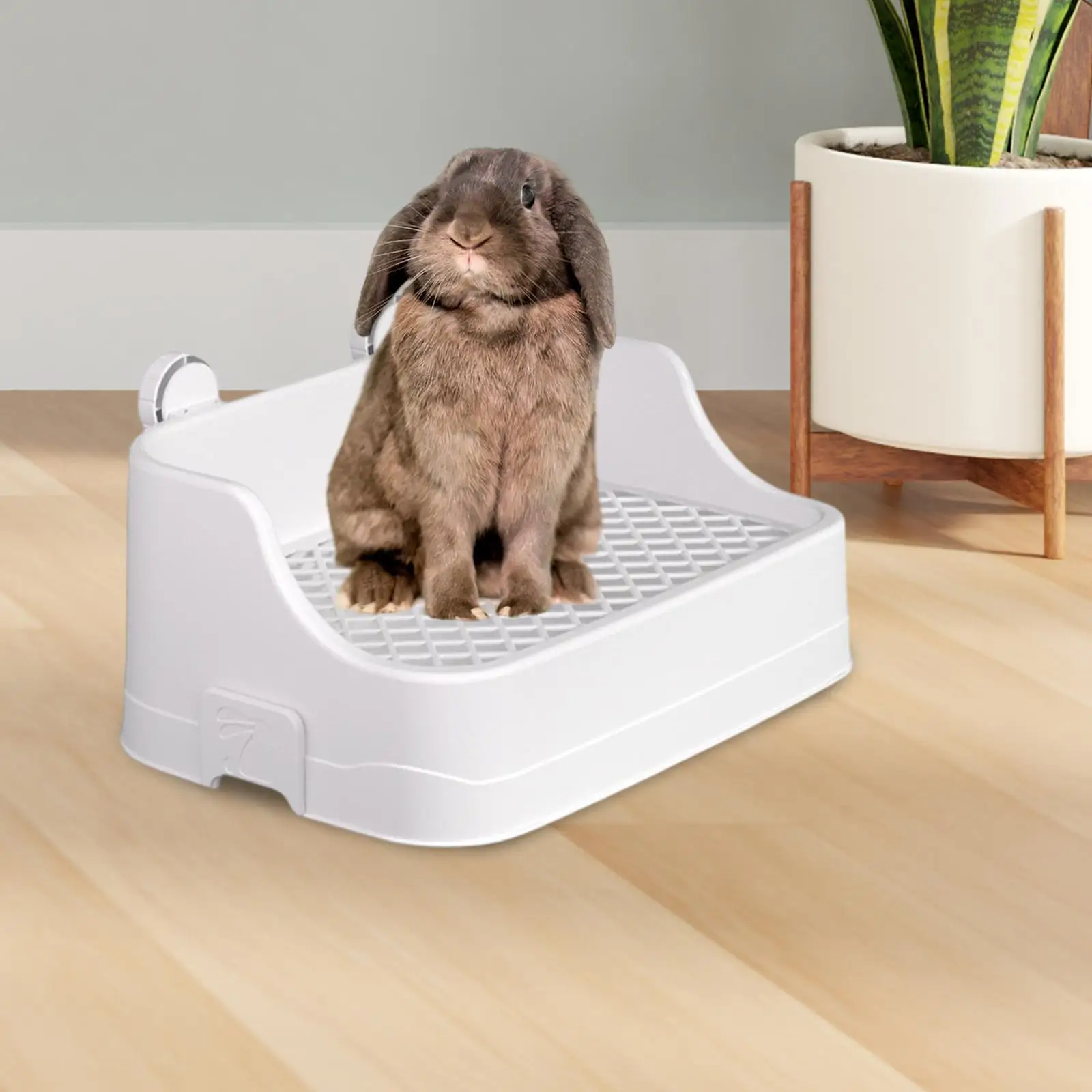 Large Capacity Rabbits Litter Box Rectangular Bunny Potty Corner for Guinea Pigs Chinchillas Small Pet Cleanging Tools - Image 3
