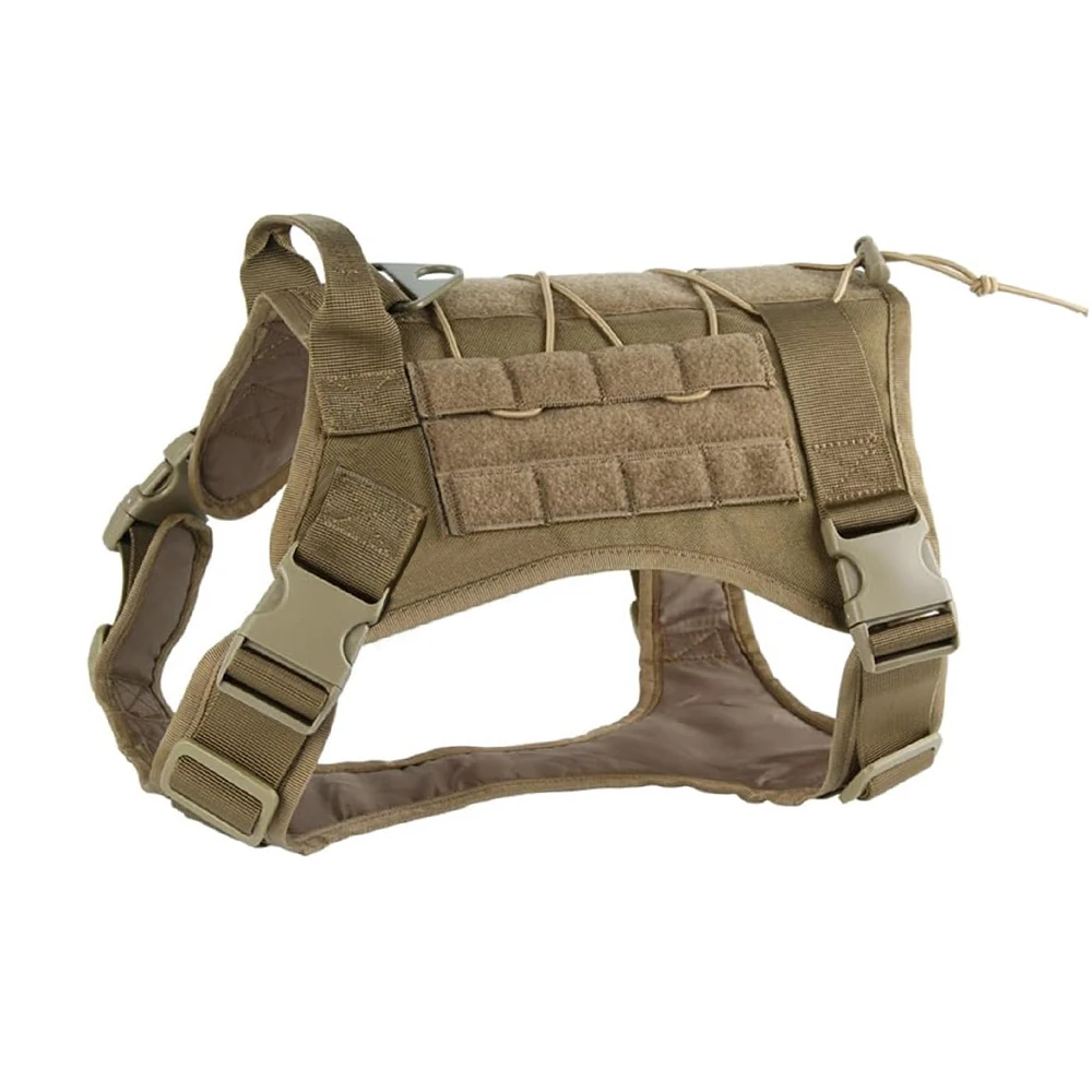 Tactical Dog Harness for Large Pet Harness No-Pull Service Vest Adjustable Military Dog Vest for Training Hunting Walking - Image 7
