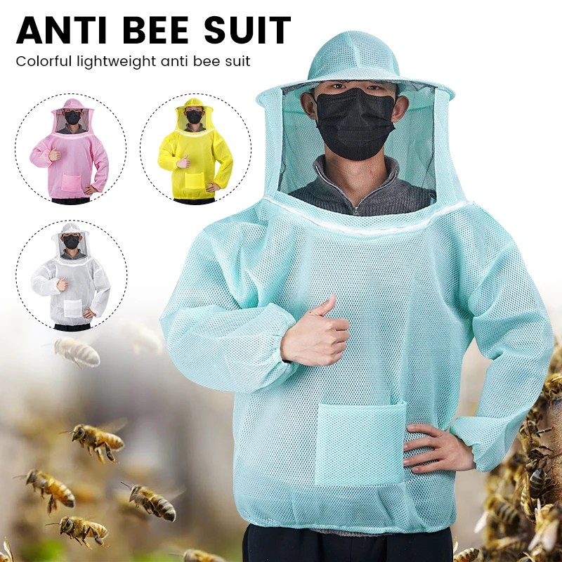 Beekeeping Apiculture Clothes Professional Beekeepers Clothes Protection Beekeeping Suit Safty Veil Unisex Children Protective