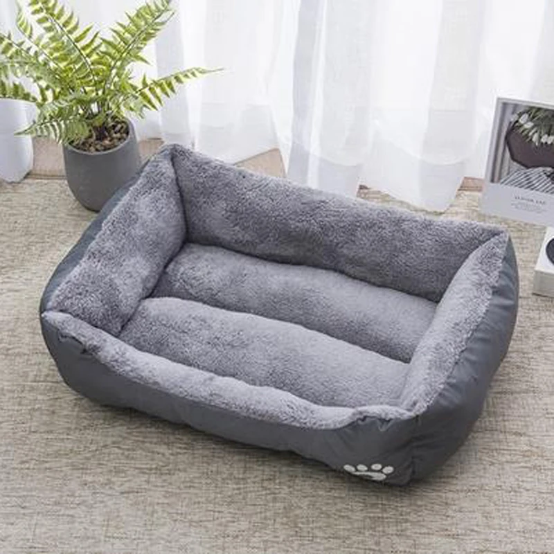 Black Dog Bed Plush Sleeping Bed for Large, Medium and Small Dogs, Non-Slip and Bite-Resistant Pet Sleeping Mat - Image 9