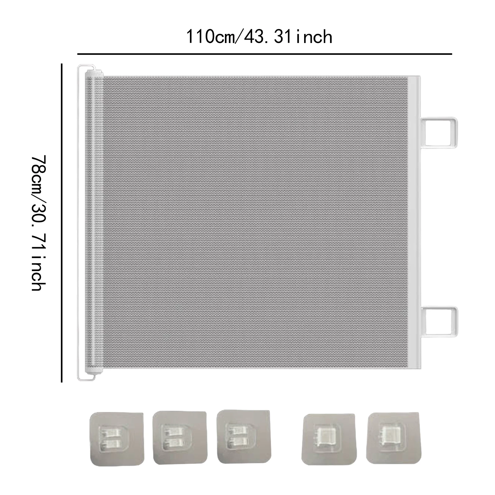 Retractable Dog Gate Prevent Your Dogs Cats from Jumping over for Deck Patio Mesh Baby Gate Mesh Dog Gate for Doorways Stairs - Image 6