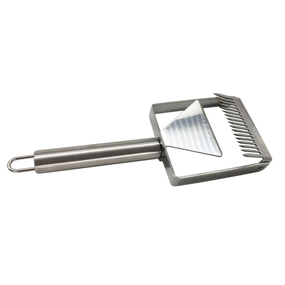 Beekeeping Tools Honey Scraper Fork Wooden Handle Stainless Steel Uncapping Forks Beekeeper Bee Hive Bee Honey Tool - Image 4