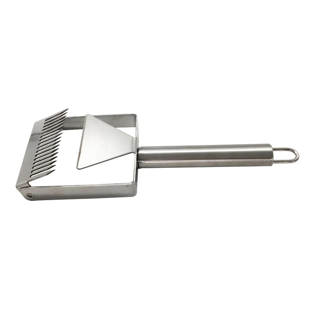 Beekeeping Tools Honey Scraper Fork Wooden Handle Stainless Steel Uncapping Forks Beekeeper Bee Hive Bee Honey Tool - Image 5