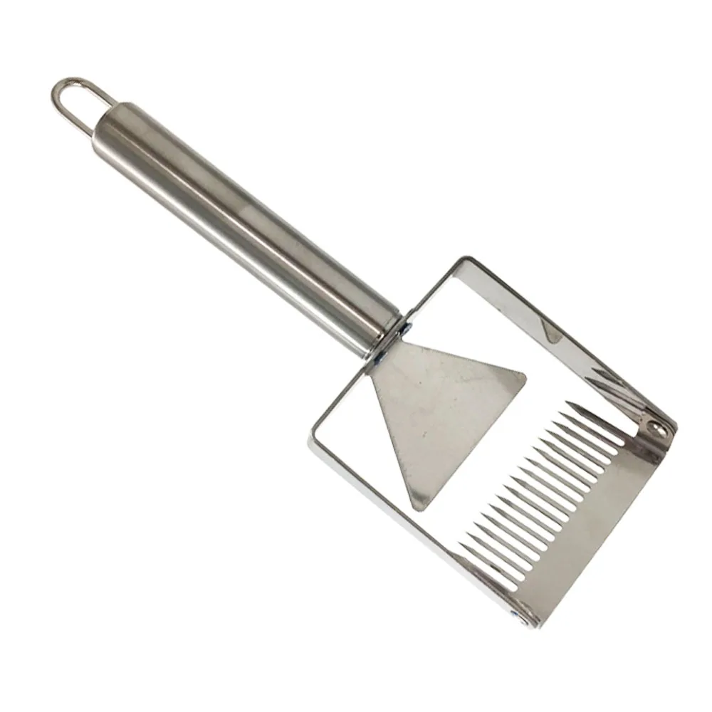 Beekeeping Tools Honey Scraper Fork Wooden Handle Stainless Steel Uncapping Forks Beekeeper Bee Hive Bee Honey Tool - Image 3