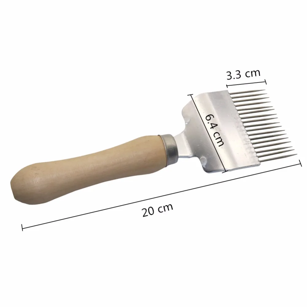 Beekeeping Tool 17to21 Pin Bee honey Forks Straight Needles Uncapping Forks handle Stainless Steel Honey Sparse Rake Shovel Comb - Image 4