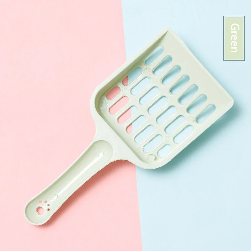 Pet Cat Excrement Cleaning Litter Basin Shovel Supplies Available In Multiple Colors Tofu Mesh Hollowed Out - Image 8