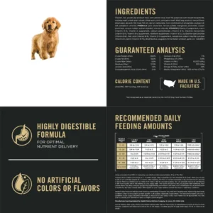 Chicken & Rice High Protein Puppy Food, 34 lbs. Shredded Blend