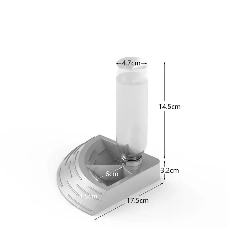 2-In-1 Reptile Corner Feeder with Water Bottle for Pet Lizard, Turtle, Maned Lion and Gecko - Image 13
