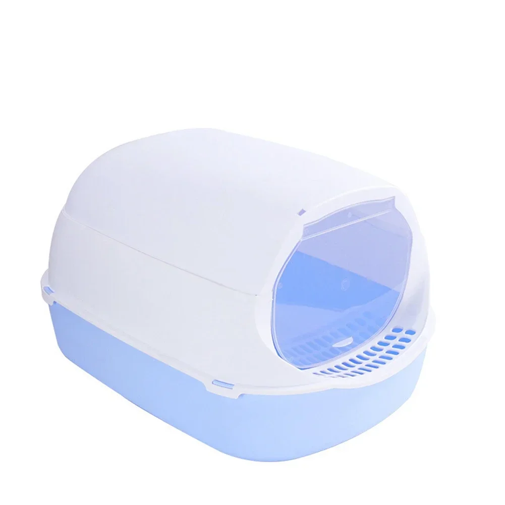 Kitty Sandbox Cat Litter Box Semi-enclosed Splashproof Cat Tray Cat Toilet Cleaning Basin Supplies Pet Toilet Kitten Tray Bedpan - Image 8