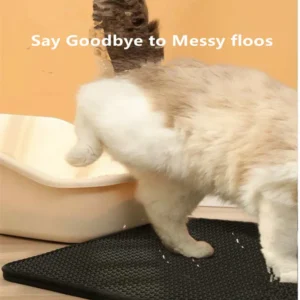 Cat Litter Mat Double Layer Cat Litter Box Waterproof Mat Non-slip Sand Cat Foldable Pad Washable Mat Pet Clean Supplies