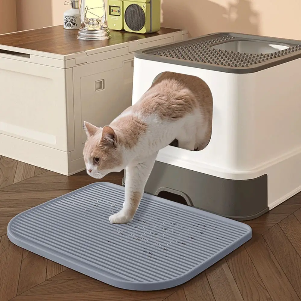 Durable Super Hard Cat Litter Mat Waterproof Splash-Proof Litter Catcher Non Slip Scratch-proof Litter Trapper Pad Pet Grooming - Image 2