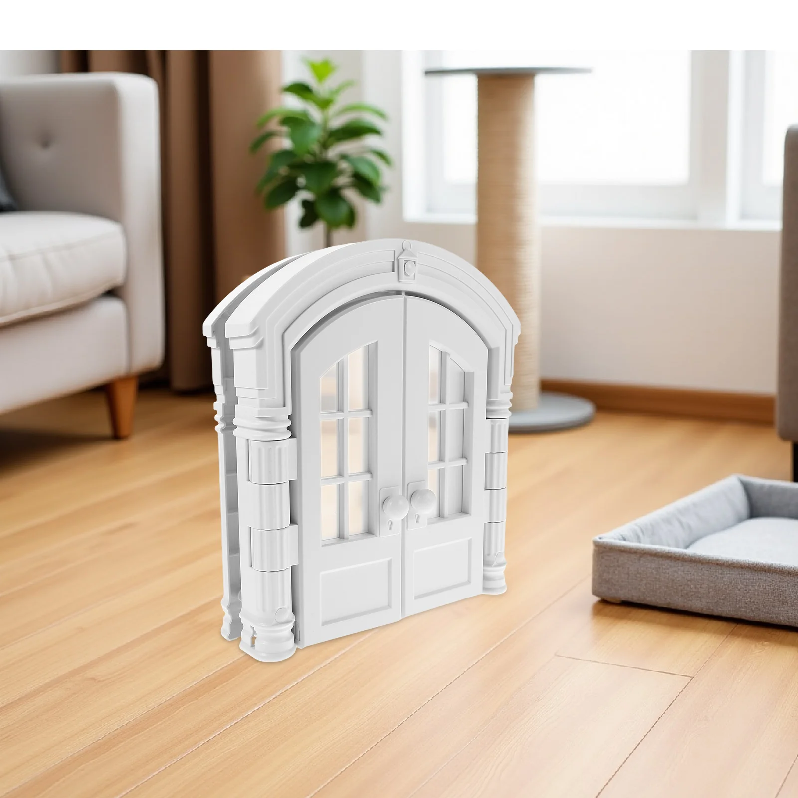 Pet Door Dog Indoor Gate Cat Entrance Interior Doors for Wall Flap Gates Doorways - Image 5