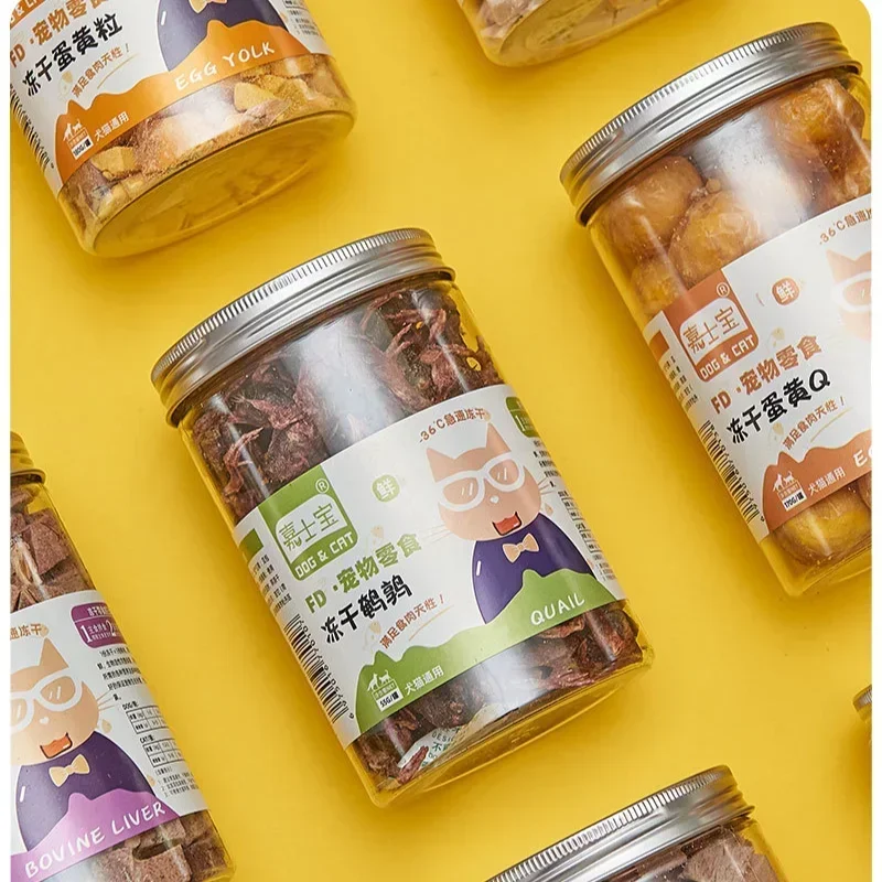Pet Snacks canned freeze-dried chicken duck beef three texts cod quail eggs yellow eggs cats and dogs freeze-dried - Image 6