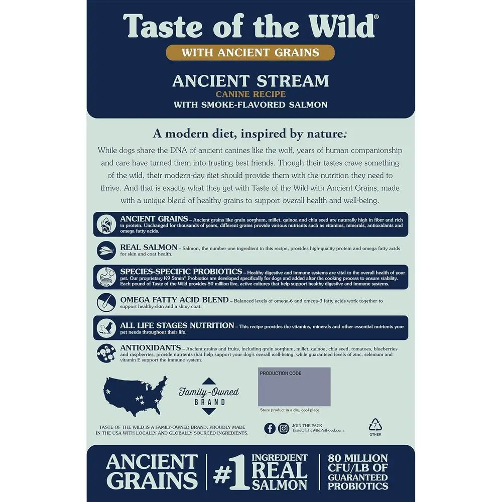 Smoke-Infused Salmon & Ancient Grains Dog Food, 28 lbs - Image 2