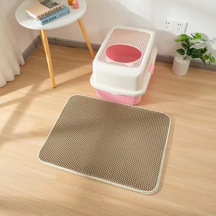 Cat Litter Mat EVA Double Layer Cat Litter Mat Cat Litter Basin Sand Falling Mat Eva Cat Litter Mat Cat Nest Mat Pet Mat - Image 10