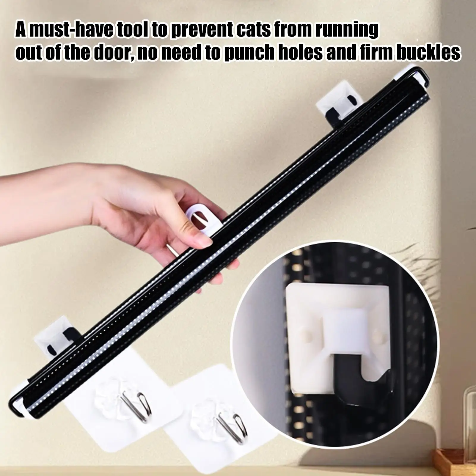 Retractable Gates for Dogs Retractable Baby Gates for Stairs 40x125cm Portable Animal Fence Cat Barriers Pet Supplies for Indoor - Image 4