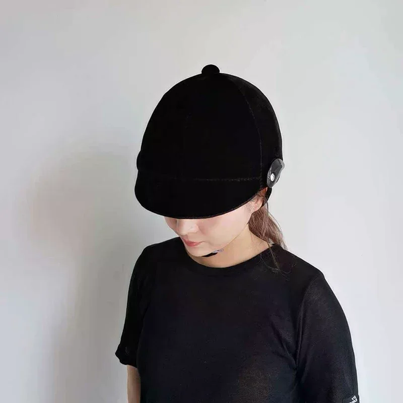 Horse Riding Helmet Professional Unisex Classic Horse Riding Cap Protective Gear Outdoor Adjustable Sports Equestrian Hat Cap