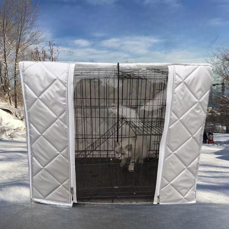 Thiened Cotton Waterproof Dog Cage Winter Outdoor elter for Stray s And Dogs Double Layer Warmth Ox Cloth Material - Image 7