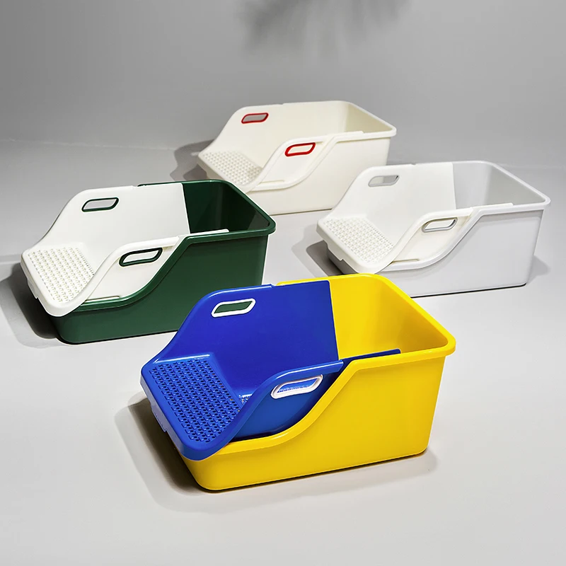 Cat Supplies Toilet Cat Litter Box Semi-closed Extra Large Size To Prevent Splashing Outside Automatic Litter Box - Image 6