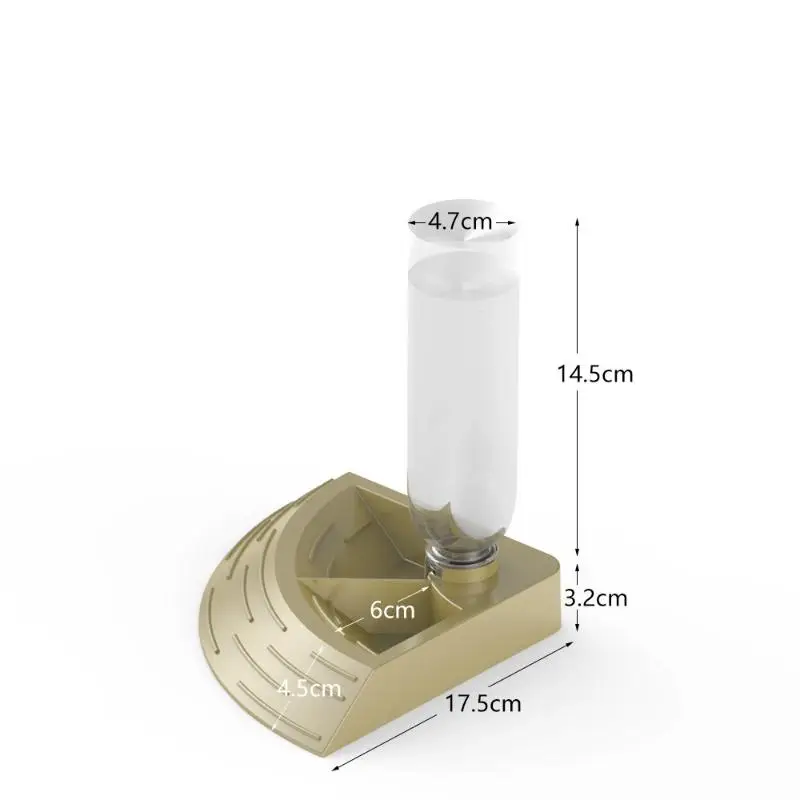 2-In-1 Reptile Corner Feeder with Water Bottle for Pet Lizard, Turtle, Maned Lion and Gecko - Image 14