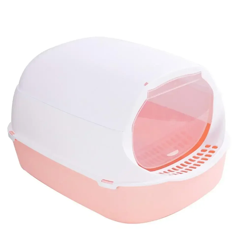 Kitty Sandbox Cat Litter Box Semi-enclosed Splashproof Cat Tray Cat Toilet Cleaning Basin Supplies Pet Toilet Kitten Tray Bedpan - Image 7